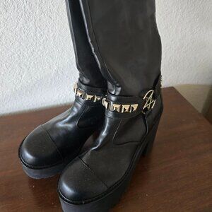 Killstar De Hex Knee High Boots Size 11
